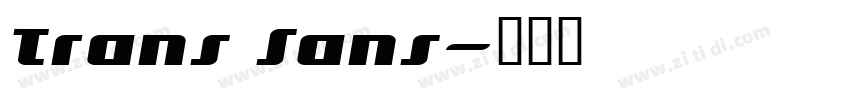 Trans Sans字体转换